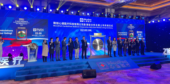 微创心通正式登陆港交所：开盘涨超76% 高瓴、GIC等为基石