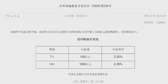 满满的爱：央妈超3000亿元净投放 春节前资金面稳了