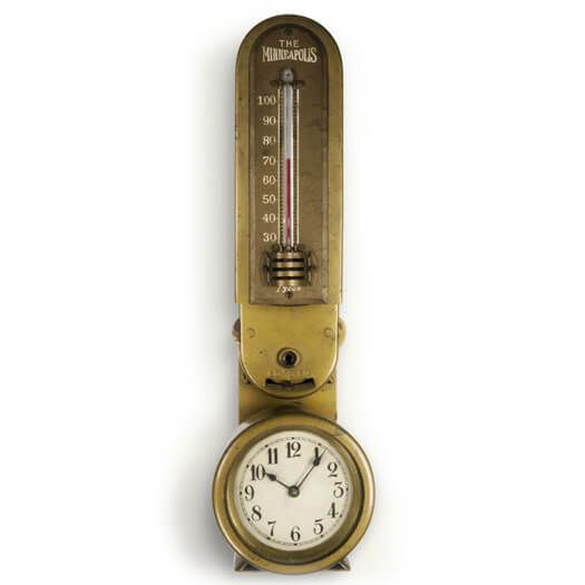 　瑞士发明家巴茨发明的家用供暖煤炉的温度调节器 图源：霍尼韦尔官网