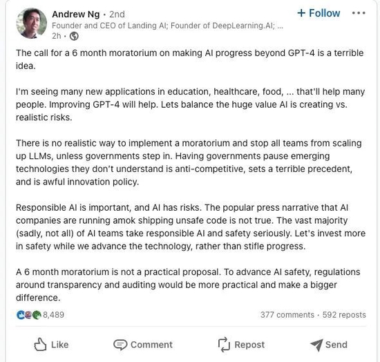 AI太强,人类危险?马斯克、图灵奖得主紧急呼吁暂停GPT-4模型后续研发 AI太强,人类危险?马斯克、图灵奖得主紧急呼吁暂停GPT-4模型后续研发