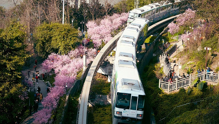 无人机违规放飞撞上重庆轻轨 重庆轨道交通：未造成列车损伤