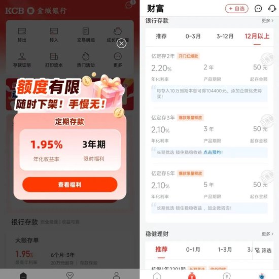 　来源：金城银行、亿联银行