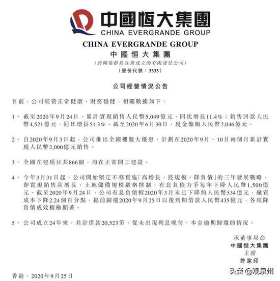 国际投行集中发声挺恒大：市场过度反应带来抄底良机