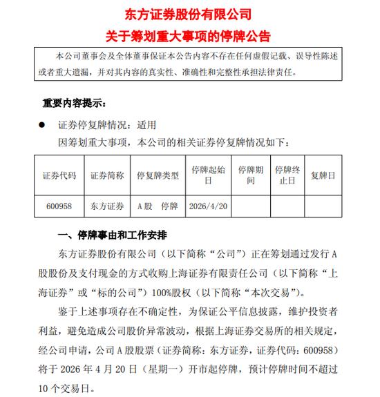  【深度解析】东方证券收购上海证券：数据背后的战略逻辑与行业格局重构 股票财经