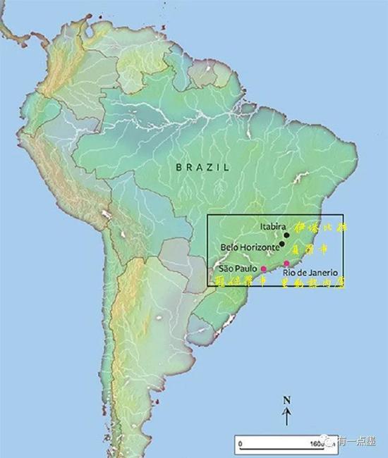 伊塔比拉(itabira)是巴西米纳斯吉拉斯州(minas gerais,简称mg)的一个