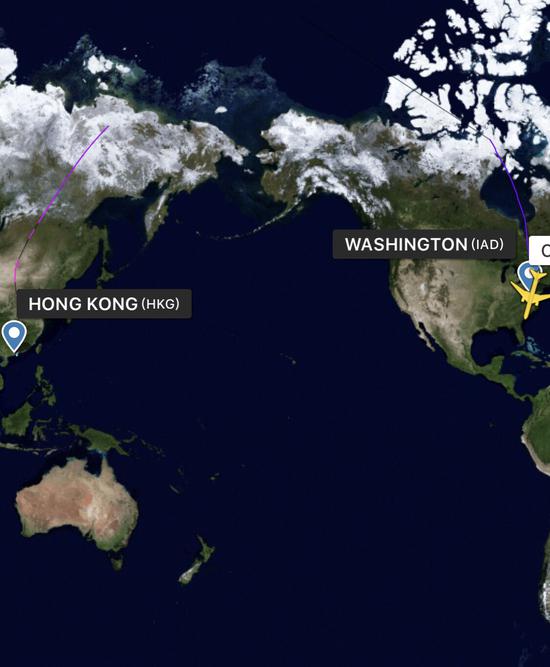 但从北美飞回来时还是要经过中国飞行情报区