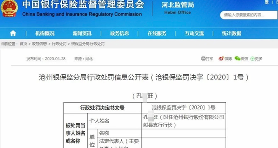 ▲案发后被禁止终身从事银行业工作