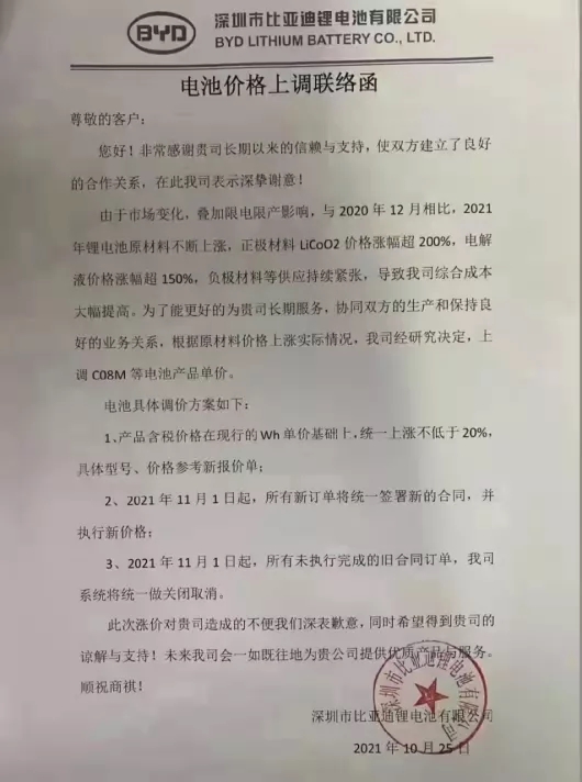 比亚迪电池涨价 股价又创新高 多家电池厂纷纷喊涨 成本上涨行业利润惨淡 新浪财经 新浪网 比亚迪电池涨价 股价又创新高 多家电池厂纷纷喊涨 成本上涨行业利润惨淡 新浪财经 新浪网