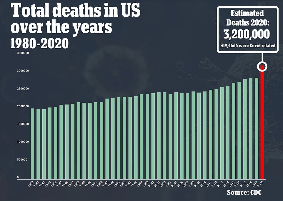 英媒：2020年是美国“最致命一年” 死亡人数预计达320万