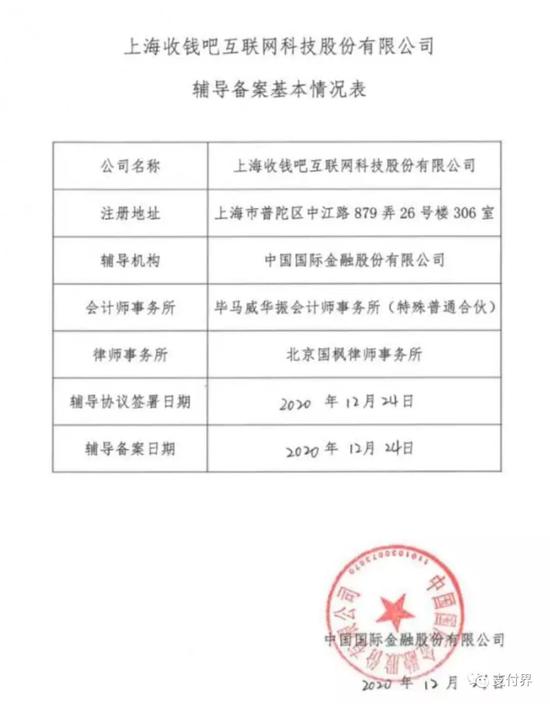 聚合支付第一股来了 “收钱吧”拟创业板上市