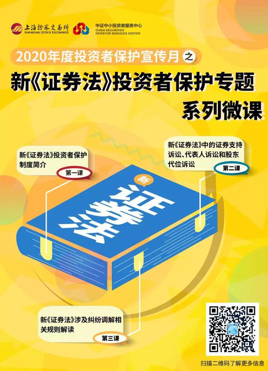 上交所新证券法投资者保护专题系列微课开课