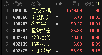 消费电子细分赛道业绩验证 龙头标的未来可期（附股）