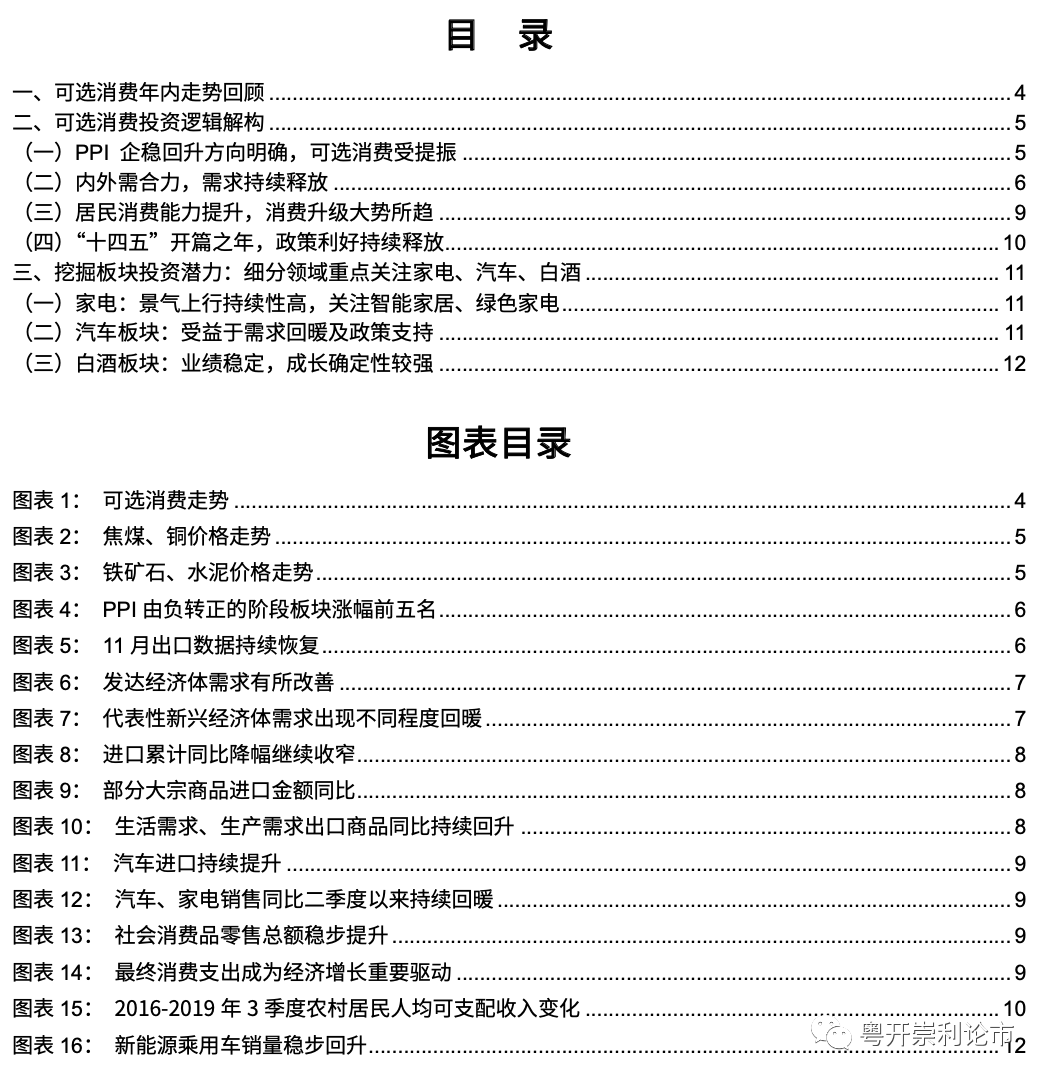 粤开策略：大消费成复苏逻辑中的璀璨之星 关注家电+汽车+白酒