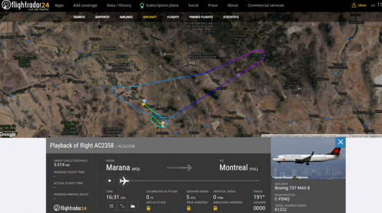 报道称加航本周试飞波音737MAX时发生引擎故障 机组紧急迫降