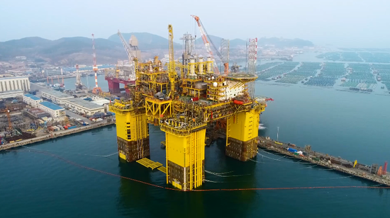 全球首座！“深海一号”能源站启航！三艘航母那么大