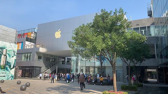 北京三里屯Apple Store（记者摄）