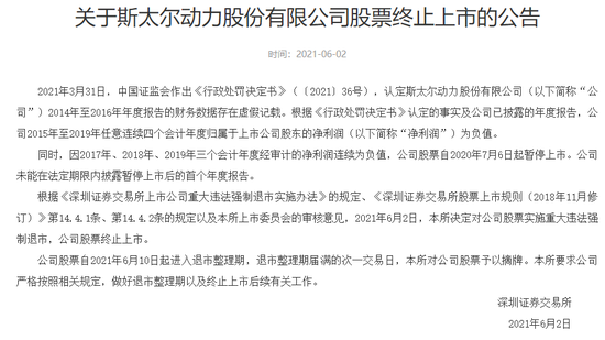 又有3家公司宣告退市、涉10万股东 年内已有13家公司完成退市