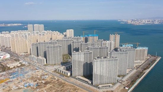 (青岛融创维多利亚湾超高层小区)