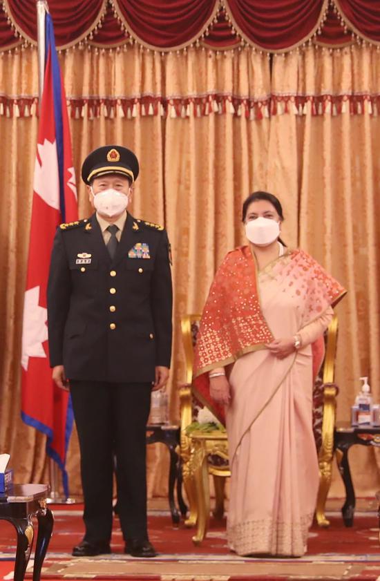 尼泊尔总统、总理会见魏凤和