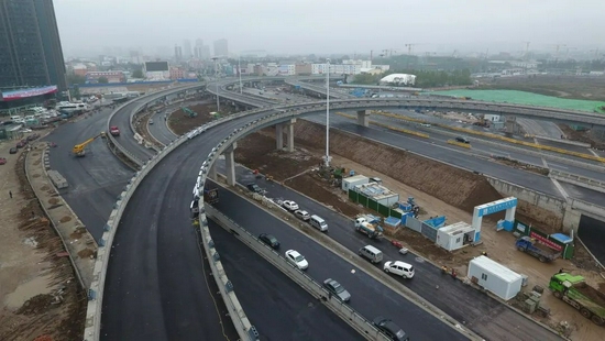 燕郊进出京加快燕郊西出口改建工程即将通车