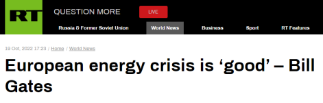 “盖茨”比尔·盖茨称欧洲能源危机“从长远看是好事”，引发关注和争议
