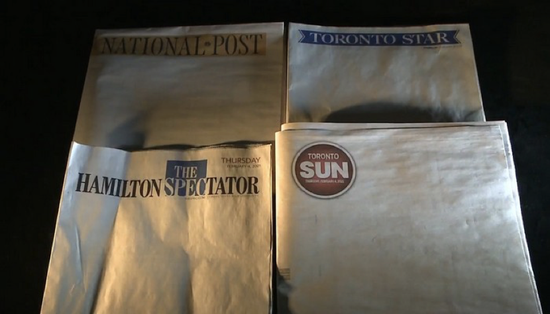 加拿大多家媒体发布空白头版 对谷歌、脸书等科技巨头“开战”