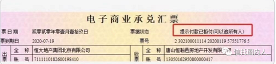 恒大的商票延期了 你的信托慌吗?