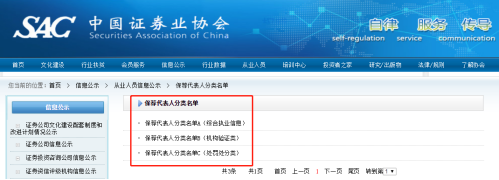 中证协公布：5901人进入A类保代名单 不良诚信信息保代112人