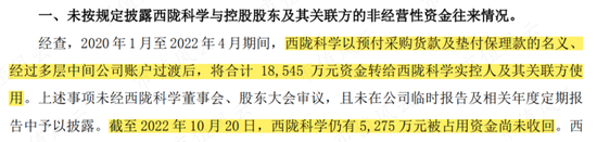 龙不吟，虎不啸，黄氏家族可笑可笑！西陇科学：12亿减持套现、3亿糊涂账、2亿神秘代付款、1.9亿违规占用