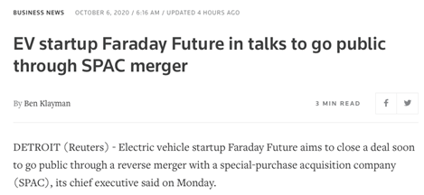 贾跃亭放大招 法拉第未来要借壳上市