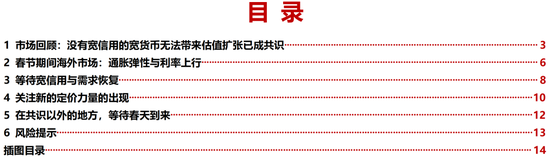 “民生策略：春节期间海外市场通胀弹性与利率上行 等待宽信用与需求恢复