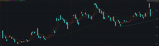 奥特维上市以来股价走势