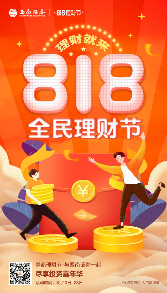 818理财节丨西南证券：四大活动赢好礼 优享理财产品先“秒”先得