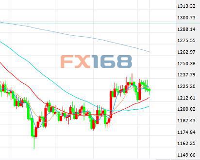 （现货黄金日线图 来源：FX168财经网）