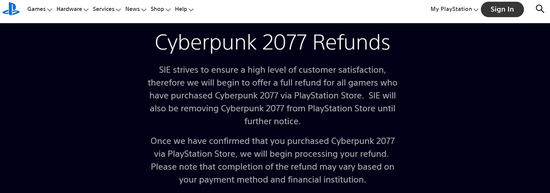 （来源：索尼互动娱乐网站）