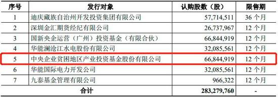 云南铜业发行认购情况