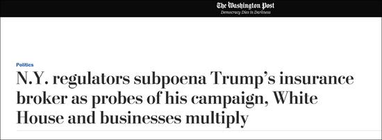 华盛顿邮报 报道截图