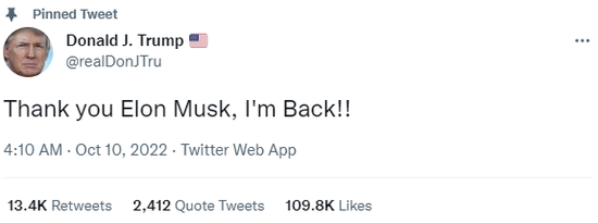 Musk invited Trump back to Twitter? American netizens have begun to "hi"