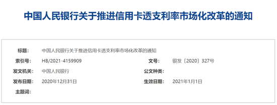 谁是信用卡“透支利率”市场化后的受益人？