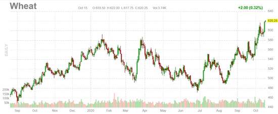 美国粮价持续飙升：小麦创5年新高，玉米创14个月新高