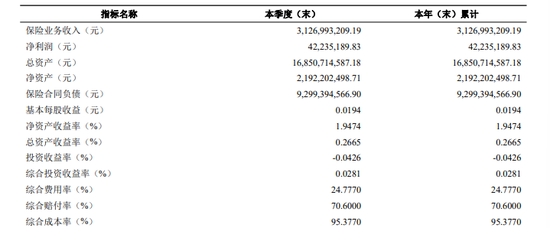 图源：2026年第一季度偿付能力报告