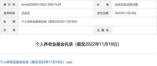 刚刚，证监会公布名单！下周开卖！个人养老金大消息