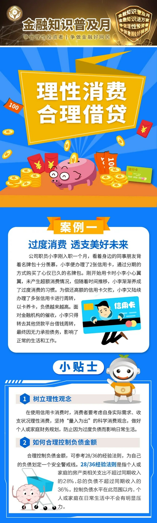 金融知识普及月②：理性消费 合理借贷