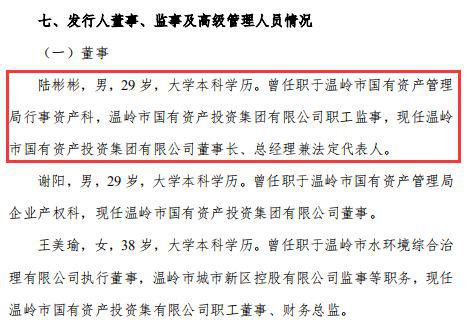 来源：18温岭债02募集说明书