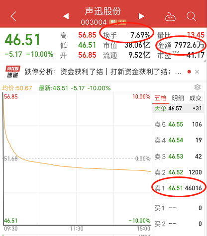 声讯股份3秒钟涨停砸跌停：瞬间巨亏18% 网友称“很傻很天真”
