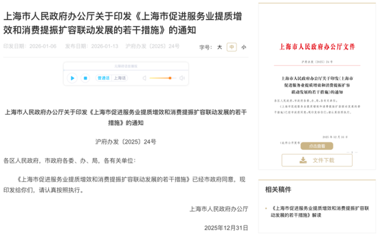 利好来了！刚刚，上海重大发布！28条举措，涉及消费