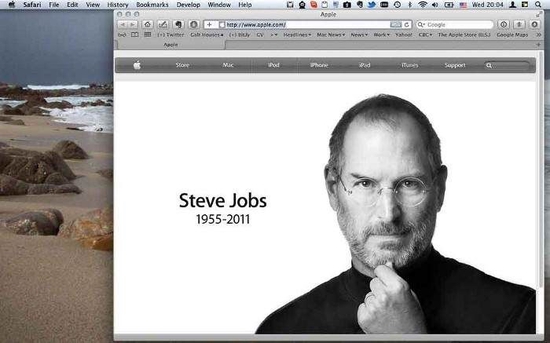 Apple.com 上面的纪念馆反映了乔布斯去世后苹果员工的感受。图片来源： David Sanabria via Flickr (Creative Commons)