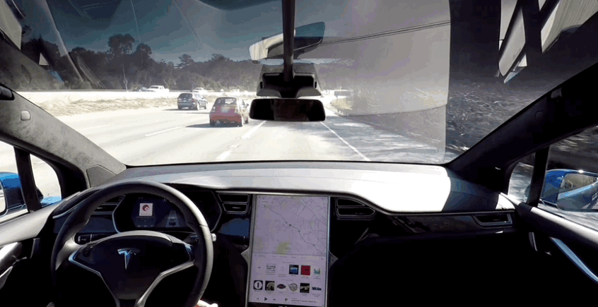 Tesla released this video about self-driving technology in 2016