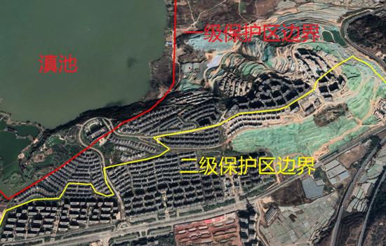 2021年1月卫星地图显示，长腰山90%以上区域已开发为房地产项目。