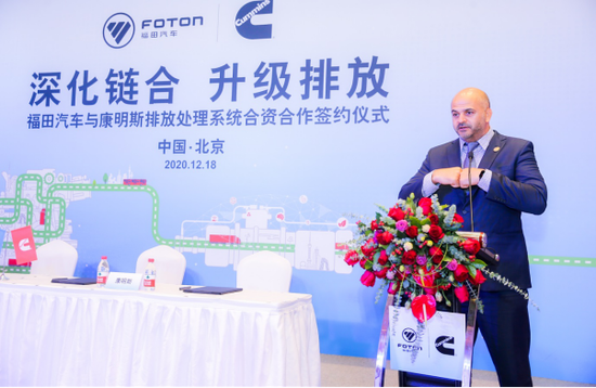 康明斯中国业务负责人、康明斯副总裁石内森讲话